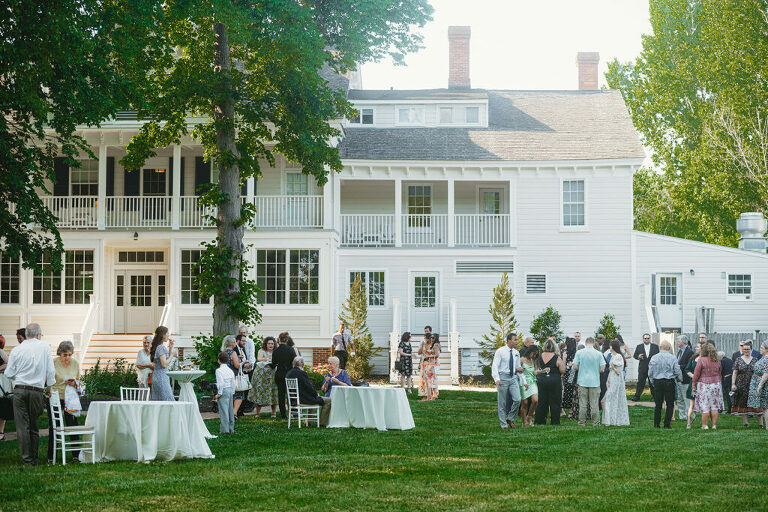 tea garden cocktail party at wedding in Annapolis Maryland