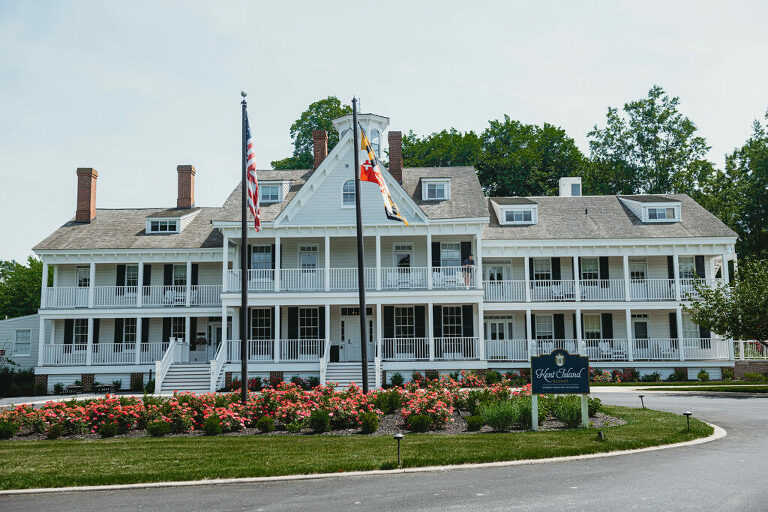 historic Annapolis waterfront wedding venue in Kent Isand