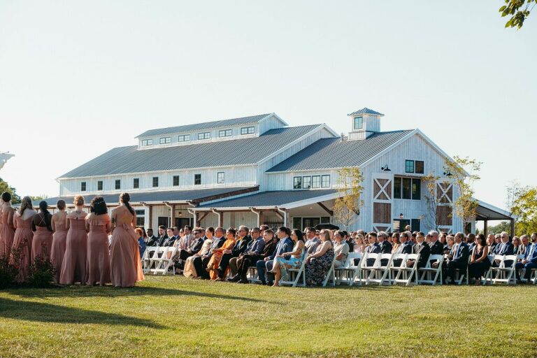 rustic Annapolis waterfront wedding venue with barn